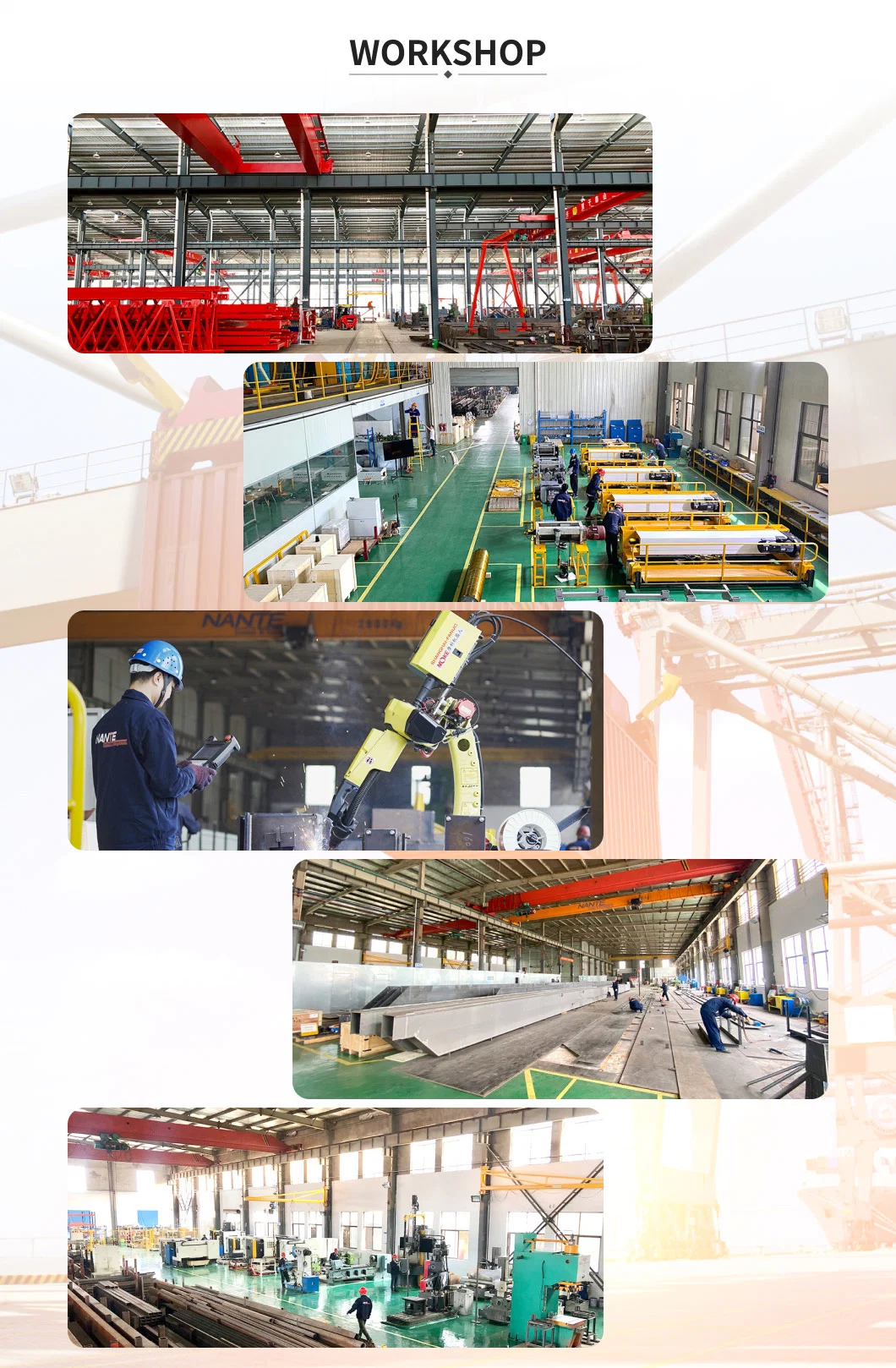 Best Sale Workstation Single Girder Bridge Crane with Hoist